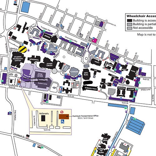 Map Of Ecu Campus PDF Maps | Information | ECU